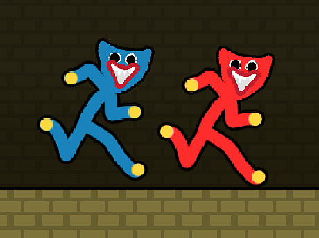 Red and Blue Stickman Huggy gameplay